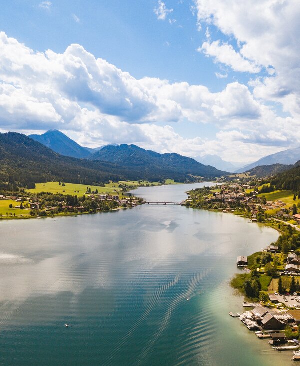 See mit kleinen Ortschaften | © Urlaub am Bauernhof Kärnten/ Daniel Gollner