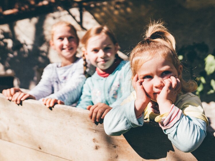 Kinder lehnen am Zaun | © Urlaub am Bauernhof Kärnten/ Daniel Gollner