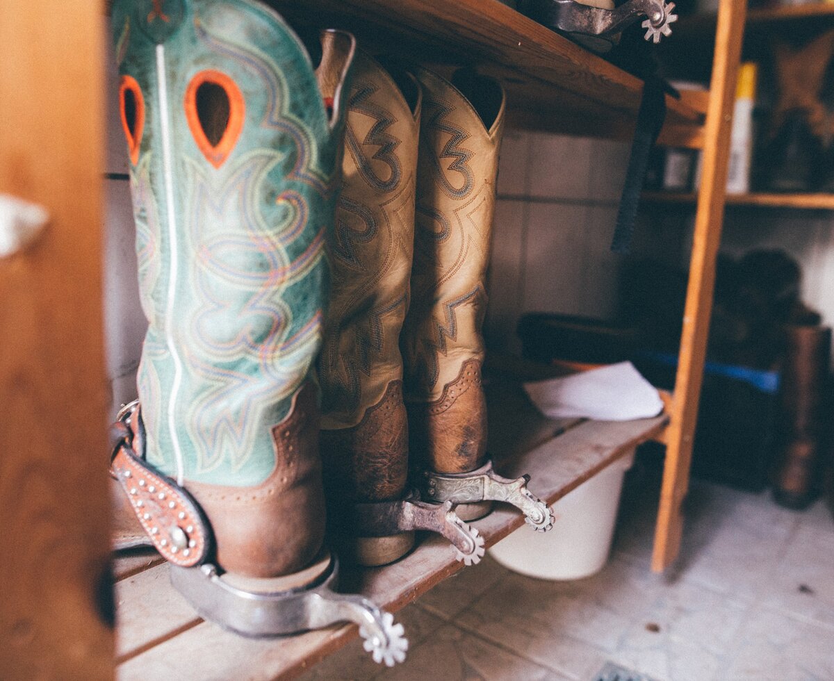 Westernstiefel | © Urlaub am Bauernhof Kärnten/ Daniel Gollner Westernstiefel im Regal | © Urlaub am Bauernhof Kärnten/ Daniel Gollner