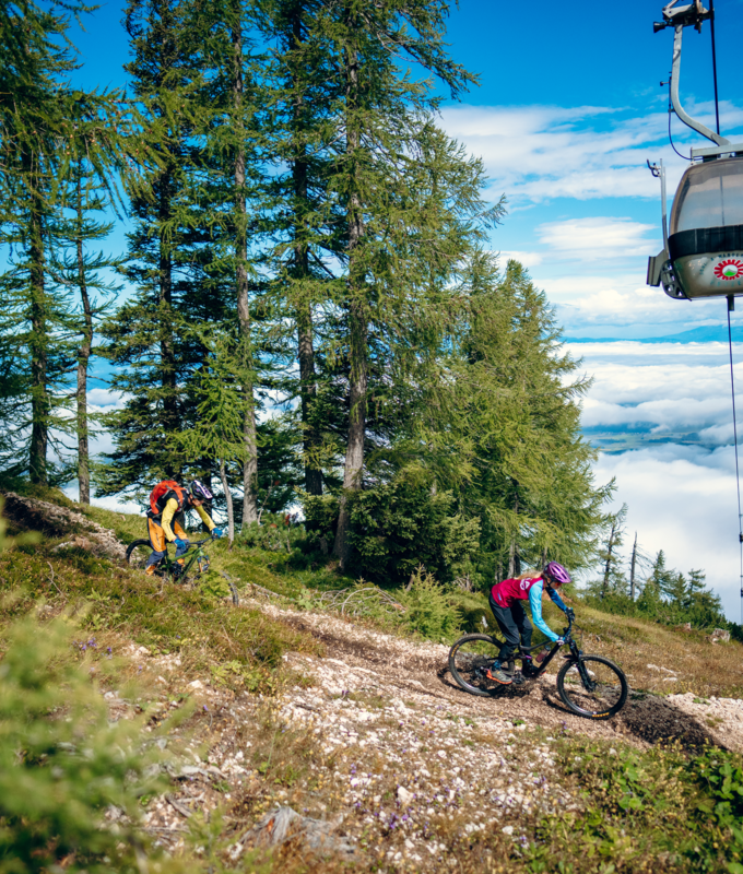 Mountainbiken in der MTB ZONE Bikepark Petzen | © KSL Tourismus GmbH | Martin Hofmann