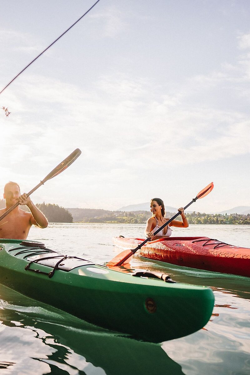 Kajak fahren am Faaker See | © Martin Hofmann/ Region Villach Tourismus GmbH