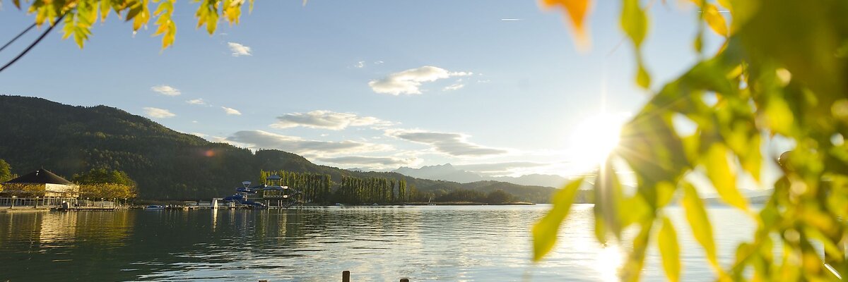 Blick auf den Wörthersee im Herbst in Pörtschach | © Franz Gerdl/ Kärnten Werbung