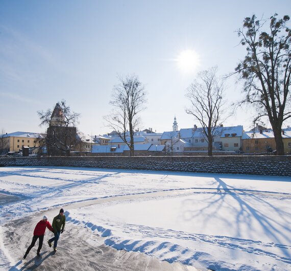 Eislaufen in Freistadt | © Mühlviertel - Region Freistadt / Hermann Erber