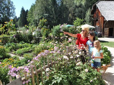 Garten des Mesnerhauses | © Salzburger Freilichtmuseum Garten des Mesnerhauses im Salzburger Freilichtmuseum | © Salzburger Freilichtmuseum