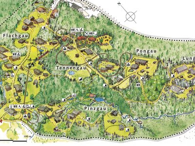 Lageplan des Salzburger Freilichtmuseums | © Salzburger Freilichtmuseum Lageplan des Salzburger Freilichtmuseums | © Salzburger Freilichtmuseum