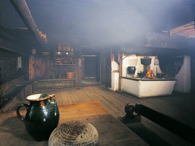 Steirische Rauchstube, Saliggermoar | © Österreichisches Freilichtmuseum / UMJ Steirische Rauchstube, Saliggermoar | © Österreichisches Freilichtmuseum / UMJ