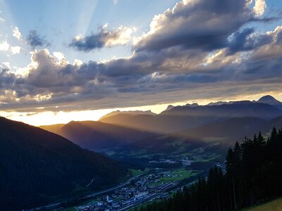 Sonnenuntergang am Berg | © Urlaub am Bauernhof / Gerhard Liebenberger Sonnenuntergang am Berg mit Blick aufs Ortnergut | © Urlaub am Bauernhof / Gerhard Liebenberger