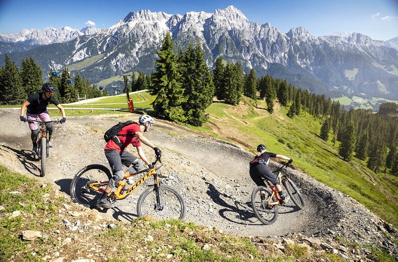 Downhill Steinbergline Fox in Saalfelden-Leogang, Biker, Salzburger Land | © Saalfelden-Leogang-Touristik / Klemens König