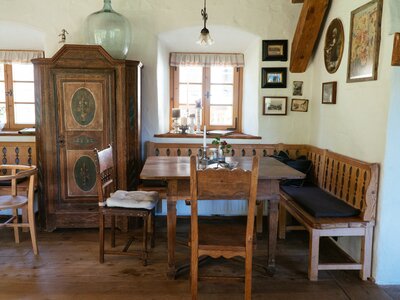 Bauernstube am Bauernhof Leitenmüller in Ramsau | © Urlaub am Bauernhof Steiermark / Daniel Gollner Liebevoll eingerichtete Bauernstube am Bauernhof Leitenmüller in Ramsau | © Urlaub am Bauernhof Steiermark / Daniel Gollner