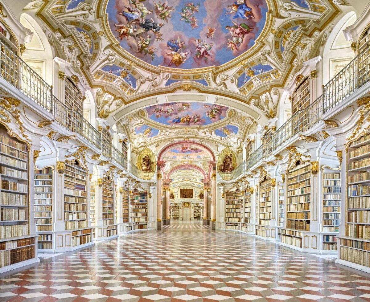 Barocke Stiftsbibliothek in Stift Admont, Gesäuse, Steiermark | © Stift Admont / Marcel Peda