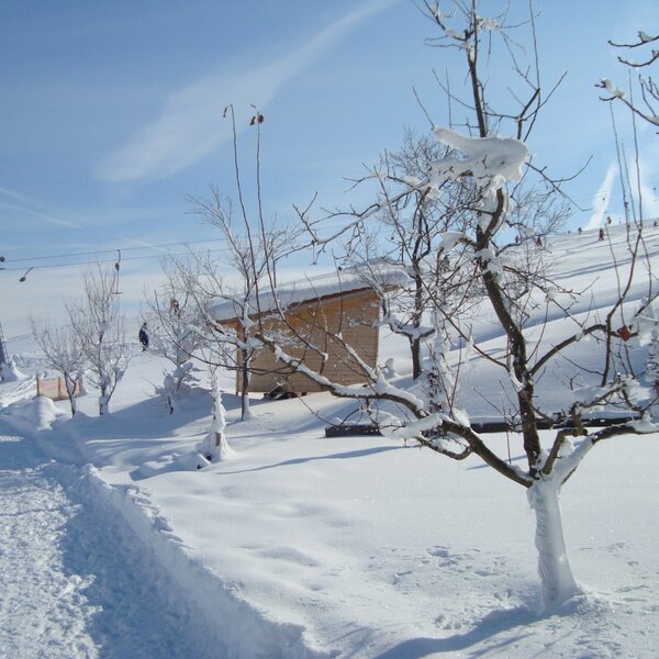 Vom Haus auf die Piste
