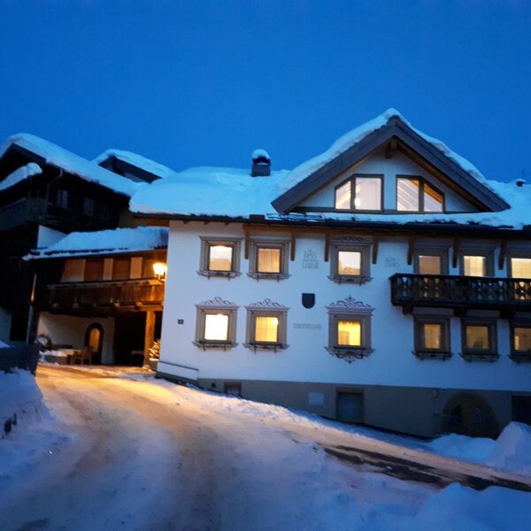 House view in winter