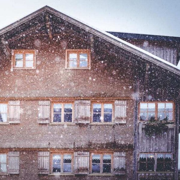 Unser Bauernhof Farnach im Winter.