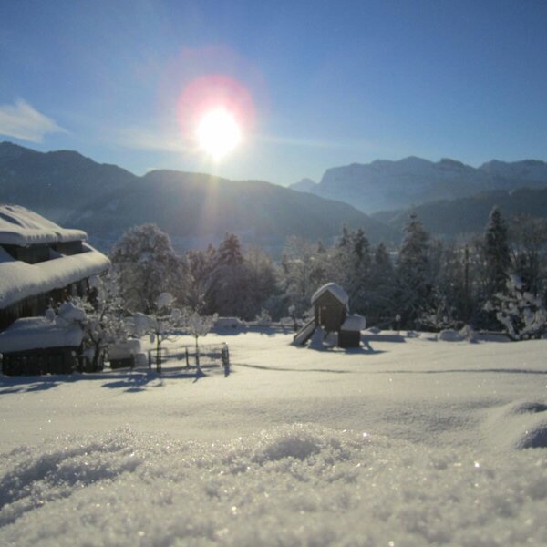 Our house with a view in winter